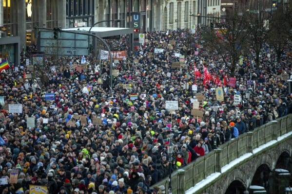 В крупных немецких городах прошли многотысячные митинги против ультраправой партии «Альтернатива для Германии»